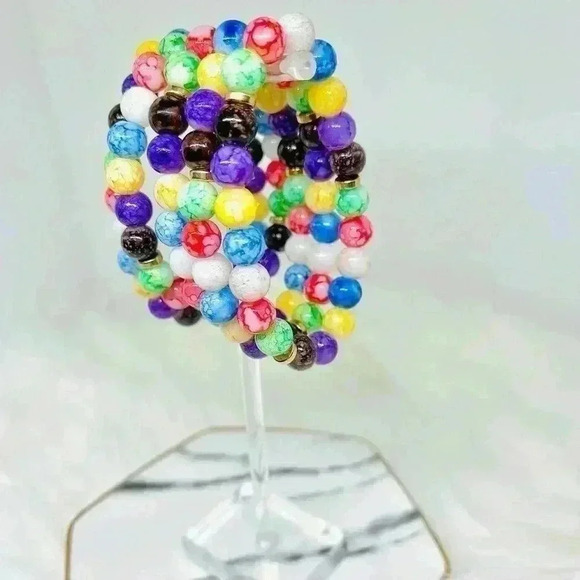 Colorful Chakra Reiki beaded Bracelet - Picture 2 of 6